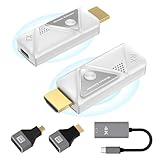 HDMI Wireless Transmitter and Receiver, Wireless HDMI Extender zum Streamen von Video und Audio vom Laptop/PC/Kamera zum Monitor/Projektor/TV, 2,4 G/5 G HDMI-Funkübertragung, Tragbares Plug& Play