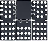 Heanvmyss Laundry Folding Board Clothes,T-Shirt Faltbrett,Zusammenleghilfe,Hemdenfaltbrett Kunststoff,T-Shirt Organizer für Kinder und Erwachsen(Schwarz)