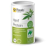 Raab Vitalfood® Naturland Bio Hanfprotein Pulver (500 g) - Protein-Pulver mit 50% pflanzlichem Protein, Hanfsamen aus Bio-Anbau in Österreich, enthält natürlicherweise Eisen und Magnesium
