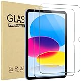 ProCase 2 Stück Schutzfolie für iPad 11 (A16) 11 Zoll/iPad 10. Generation 10,9 Zoll, 9H Gehärtetes Glas für iPad (A16) 11. Gen 2025 / iPad 10. Gen 2022 Screen Protector Folie Schutzglas -Klar