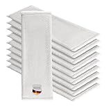 Thometzki Mikrofaser Wischmop 40 cm White Ersatz für Mop Klapphalter Wischmoppbezug, für Versiegelung Reinigung von Bodenbeläge wie Laminat Dielen, Fliesen Feudel, Bodenwischer Ersatzbezug (10)