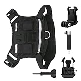 Hundegeschirr für Action-Kamera, verstellbare Halterung für Haustiere, Geschirr für Welpenkamera, für Outdoor, Reisen, Sport, Fotografie, Wandern und