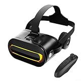 Leichtes VR-Headset für Smartphone, 3D-Virtual-Reality-Brille für mobile Spiele und Filme, immersives Erlebnis, kompatibel mit Android und iOS-Geräten (schwarz)