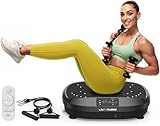 FLYBIRD Erschütterungsplatte, Ganzkörper-Workout Erschütterungsplatte Übungsmaschine für Knochendichte Gebäude-Lymphdrainage
