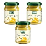 Byodo Orangen Senf, 3er Pack (3 x 125 ml Glas) - Bio