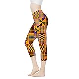 AFPANQZ Yoga-Leggings für Damen und Mädchen, hohe Taille, Workout-Hose, weich, nahtlos, Größe XS-3X, Tribal African, X-Klein