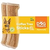 Natural Dog Treats - Natürlicher Kauknochen aus Kaffeeholz für Hunde und Welpen - Natürliches Kauholz für Hunde - Kaustab Kauholz für Hunde - Spannendes Kauspielzeug für Hunde aus Kaffeeholz - M - 2U