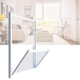 XILYZMO Bündig Montierte Schuppenfenster, Aluminium-Servicefenster Imbisswagen, Mit Gehärtetem Glas, Offenem Rollladen, Weiß, Flächenbündig Montiertes
