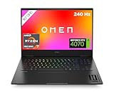 HP Omen Gaming Laptop | 16,1' QHD 240Hz Display | AMD Ryzen 7-7840HS | 32 GB DDR5 RAM | 1 TB SSD | NVIDIA GeForce RTX 4070 | Windows 11 Home | QWERTZ | schwarz