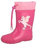 Beck Mädchen Unicorn Gummistiefel, Pink, 27 EU