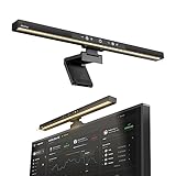 BlitzMax Computer Lampe LED USB, Computer Monitor Light Bar, Berührungsgesteuerte Schreibtischlampe mit Speicherfunktion und stufenloser Dimmung, 5 Farbtemperaturen, für Heim- und Büroarbeitsplätze