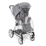 Reer RainCover Classic + Regenschutz, für Kombi-Kinderwagen mit Reißverschluss, 1 Stück (1er Pack)