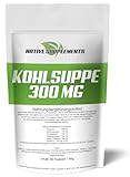 Kohlsuppen-Pulver Kapseln, original Kohlsuppe Extrakt, 60X 300mg pro Kapsel Hochdosiert, Extrem Hochwertige Premium Qualität mit Vitamin C & Petersilien, ohne Aromen & Farbstoffe, GMO-frei (3)