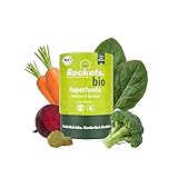 Rockets Bio Superfoods Fruchtgummis | Vegan, Halal & Glutenfrei | Mit Vitamin C, Folsäure & Zink | Bio-zertifiziert | 60 Gummies