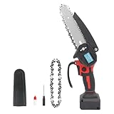 Akku Kettensäge für Einhell 18V Akku, 18V 550W Handkettensäge Klein mit 2 Ketten, Motorsäge,Astkettensäge,Batteriebetriebene 6 Zoll Mini-Kettensäge zum Holzschneiden und Baumbeschneiden （Ohne Akku）