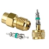 OAJABBGE Adapter Für Klimaanlagenventile Messing Kälteventile Anschlussgewindeadapter Für Die Druckhaltung Haushalt