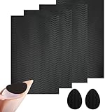 Lxtness 4 Stück Anti Rutsch Sohle Pads,Schuhsohlen Protektoren Reparatur,Gummisohlen zum Aufkleben, Anti Rutsch Sohle Schneidbar, Schuhsohlen Protektoren, für Schuhsohlen Reparatur(Schwarz)