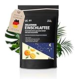Melatonin Tee-XXL Einschlafhilfe-350 g Beutel-OHNE Zucker-wenig Kalorien-Heiß und Kaltgetränk-Alternative zu Kapseln und Tabletten & Gummis