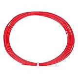 Keenso Badminton Saite, 10m Nylon Hohe Flexibilität Badminton Saite Badmintonschläger Ersatzsaite Badmintonschläger Reparaturs Saite (Rot)