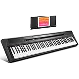 Donner Klavier Tastatur 88 Tasten Halbgewichteten, E-Piano für Einsteiger Digitalpiano Keyboard in voller Größe mit Pedal, DEP-10