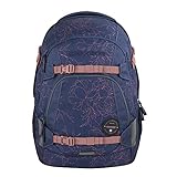 Coocazoo Schulrucksack MATE „Sweet Rose”, lila-rosa, ergonomischer & anpassbarer Tornister, höhen- & größenverstellbar, mit Brustgurt & Hüftgurt, ab der 3. Klasse