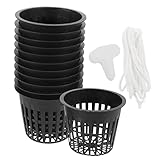 ANDRESLAD Miniatur Garten Pflanztöpfe Set Hydroponische Blumentöpfe Mit Pflanzenetiketten Für Balkon Und Garten Atmungsaktive Netz Töpfe Für Bonsai Und Sukkulenten