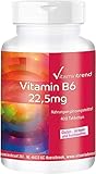 Vitamin B6 22,5mg - vegan - Großpackung - 400 Tabletten | Vitamintrend®