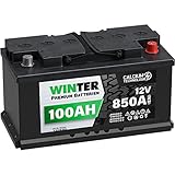 WINTER Premium Autobatterie 12V 100Ah 850A/EN statt 88Ah 90Ah 95Ah