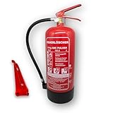 6kg Pulverlöscher, Feuerlöscher, Autolöscher, ABC Pulver, Pulver Feuerlöscher inkl. Halterung und Prüfschild