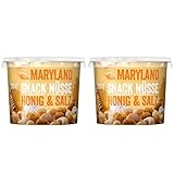 Maryland Snack Nüsse Honig & Salz 275g Becher - Erdnüsse, Cashewkerne und Mandeln in Nussmischung - Süß & salzig - wiederverschließbarer Becher - Vorratspack - 2 x 275 g