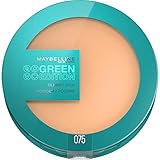 Maybelline New York Mattierendes Puder, Feuchtigkeitsspendend mit porenverfeinerndem Effekt, Vegane Formel mit natürlichen Inhaltsstoffen, Green Edition Blurry Skin Puder Nr. 75, 1 Stück