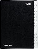Pagna Pultordner 1-31 32 Fächer schwarz
