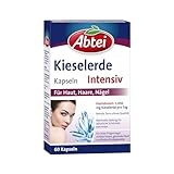 Abtei Kieselerde Intensiv Kapseln, 60 Stück, feste Nägel, schöne Haare, gesunde Haut und festes Bindegewebe, 1-er Pack (1 x 60 St.)