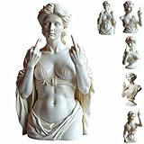 Unapologetic Venus - Mittelfinger Venus Statue - Kühne Kunst für moderne Rebellen, Kunst Harz Home Decor Skulptur Ornament, Rebellisches Geschenk für Frauen & Männer, Harzfigur für Schreibtisch