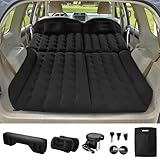 YOOHBERRYS Auto Matratze, 200 * 125cm SUV Auto Luftmatratze mit Luftpumpe, 2 Kissen, Rücksitz Luftmatratze Kissen, Verdickte Beflockung Aufblasbare Auto Bett Kofferraum für Camping (200 * 125)