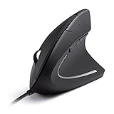 Anker Vertikale Maus Vertical Ergonomic Optical Mouse - USB Kabel Kompatibel, Rechtshänder, Komfort & Stamm Elimination am Hand & Gelenk, 1000/ 1600 DPI, 5 Tasten