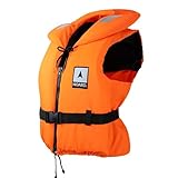 NOARD Rettungsweste für Kinder & Erwachsene geeignet – Seaside in verschiedenen Größen – EN ISO 12402-4 (100 N) (Orange, 20-30 kg)