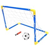 Toyvian Fußballtor Indoor fussballtor Spielzeug faltbar einstellen Ausrüstung Basketballmaschine Kind Ziel PVC-Kartenkopf