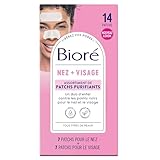 Biore Tiefenreinigende Clear-up Strips - 1 x 14 Stück - Gesicht (7 Strips) und Nase (7 Strips) – Entfernen Mitesser und Unreinheiten von Gesicht und Nase - Alle Hauttypen