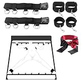 BDSM Sex Bondage-Sets, Bett Fesseln Handschellen Augenbinde , Hallowa Bondageset Fessel Seil Extrem Bettfesseln Großes für Paare frauen Spielzeug