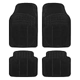 Gummimatten für Autos, zuschneidbar, 4-teiliges Set, Schwarz