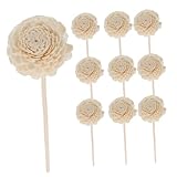 Gatuida 10 Stück Aromatherapie Getrocknete Blumen Diffusorstab Duftend Stöcke Diffusorblumen Diffusor-blumensticks Aromatherapie-Stick Diffusor-Sticks Blume Duftstäbchen Hölzern Weiß
