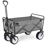 Robuster faltbarer Gartenwagen mit 4 Rädern für Outdoor-Camping und Strandausflüge