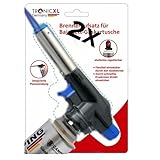 TronicXL 2x Küchenbrenner Flambierbrenner gas Bunsenbrenner für Creme Brulee Steak BBQ Nachtisch Fleisch Küche flambierer Gasbrenner Mini Flambiergerät nachfüllbar