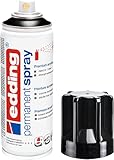 edding 5200 Permanent Spray - glänzend dunkelschwarz - 200 ml - Acrylfarbe zum Bemalen oder Dekorieren von Glas, Metall, Holz, Keramik, Kunststoff, Leinwand - Acrylsprayfarbe