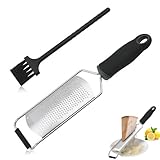 Käsereibe Zitronenreibe, 1 Stück Fein Zester Reibe Knoblauchreibe Ingwerreibe Muskatreibe Raspel Küchenreibe für Käse Zitronen Spülmaschinenfest