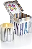 Weltbild Happy Birthday Kerze mit Musik - Geburtstagskerze mit Musik 'Happy Birthday to you' als Kerze Geburtstag Happy Birthday Deko mit Vanille-Duft & Geschenkbox