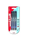 uni-ball 153486449 UM-153S Signo Impact Gelschreiber mit gummiertem Griff, fälschungssicher, 1 mm breite Spitze, 3 Stück blau