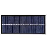 Mikro Solarpanel, 2,5W 12V Polykristallines Silizium Solarpanel Mini Solarzellen für Outdoor Überwachungskamera Fans, Taschenlampen Telefon, 8,4 x 3,6 Zoll