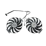 Grafikkartenlüfter 2er Set T129215SU 95mm für ASUS Dual RTX 3060 Ti OC, ASUS GeForce RTX 3070 OC Edition 8GB, Lüfter Videokarte